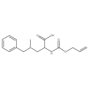 3-[Benzyl(methyl)amino]-2-{[(prop-2-en-1-yloxy)carbonyl]amino}propanoic acid结构式