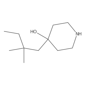 4-(2,2-Dimethylbutyl)piperidin-4-ol结构式