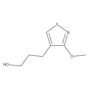3-(3-Methoxy-1,2-thiazol-4-yl)propan-1-ol Structure