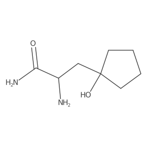 2-Amino-3-(1-hydroxycyclopentyl)propanamide Structure