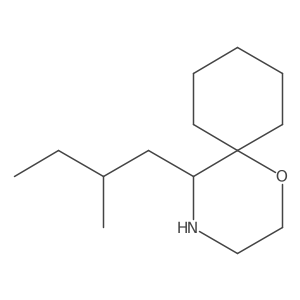 5-(2-Methylbutyl)-1-oxa-4-azaspiro[5.5]undecane结构式