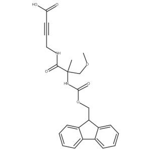 4-[2-({[(9H-fluoren-9-yl)methoxy]carbonyl}amino)-2-(methoxymethyl)propanamido]but-2-ynoic acid结构式