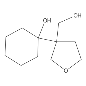 1-[3-(Hydroxymethyl)oxolan-3-yl]cyclohexan-1-ol Structure