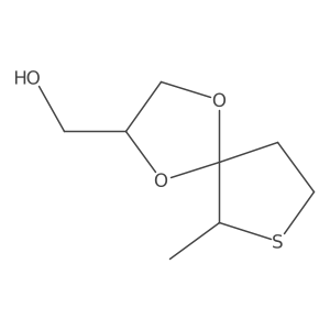 {6-Methyl-1,4-dioxa-7-thiaspiro[4.4]nonan-2-yl}methanol Structure