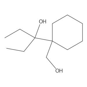 3-[1-(Hydroxymethyl)cyclohexyl]pentan-3-ol结构式