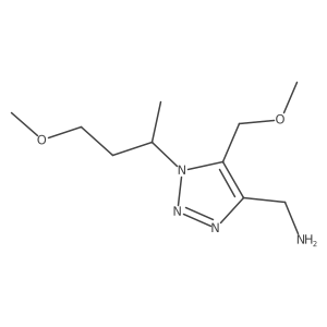 [1-(4-methoxybutan-2-yl)-5-(methoxymethyl)-1H-1,2,3-triazol-4-yl]methanamine结构式