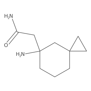 2-{5-Aminospiro[2.5]octan-5-yl}acetamide结构式