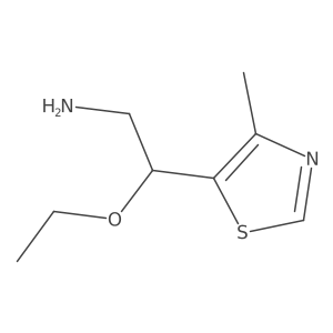 2-Ethoxy-2-(4-methyl-1,3-thiazol-5-yl)ethan-1-amine Structure