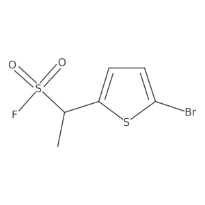 1-(5-Bromothiophen-2-yl)ethane-1-sulfonyl fluoride Structure