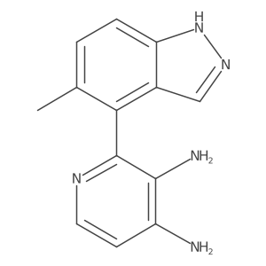 2-(5-methyl-1H-indazol-4-yl)pyridine-3,4-diamine Structure