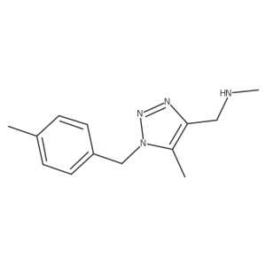 methyl({5-methyl-1-[(4-methylphenyl)methyl]-1H-1,2,3-triazol-4-yl}methyl)amine结构式
