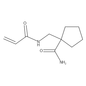 1-(Acrylamidomethyl)cyclopentane-1-carboxamide结构式