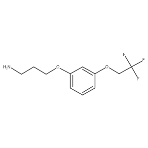3-[3-(2,2,2-Trifluoroethoxy)phenoxy]propylamine结构式