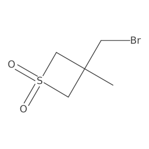 3-(Bromomethyl)-3-methylthietane 1,1-dioxide结构式