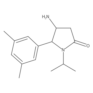 4-Amino-5-(3,5-dimethylphenyl)-1-(propan-2-yl)pyrrolidin-2-one结构式
