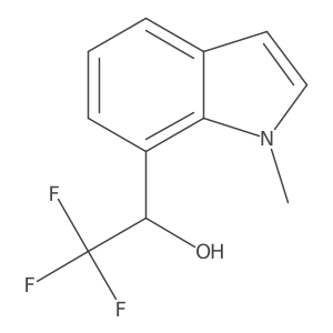 (1R)-2,2,2-trifluoro-1-(1-methyl-1H-indol-7-yl)ethan-1-ol Structure