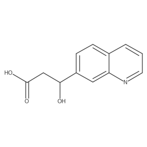 (3R)-3-hydroxy-3-(quinolin-7-yl)propanoic acid结构式
