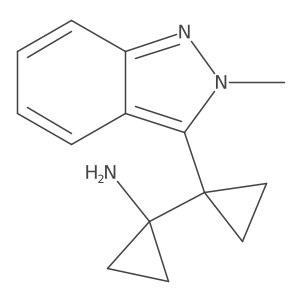 1-[1-(2-methyl-2H-indazol-3-yl)cyclopropyl]cyclopropan-1-amine Structure