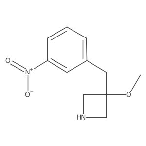 3-Methoxy-3-[(3-nitrophenyl)methyl]azetidine Structure
