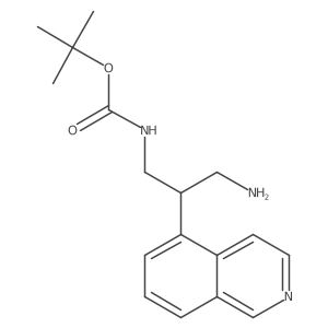 tert-butyl N-[3-amino-2-(isoquinolin-5-yl)propyl]carbamate Structure