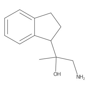 1-amino-2-(2,3-dihydro-1H-inden-1-yl)propan-2-ol结构式