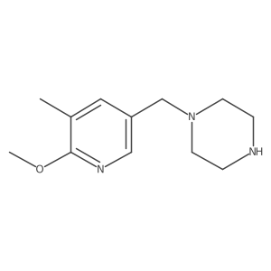 1-[(6-Methoxy-5-methylpyridin-3-yl)methyl]piperazine结构式