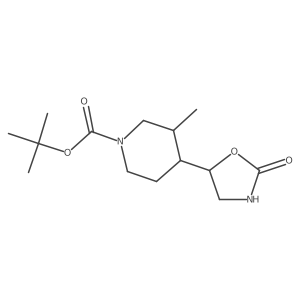 Tert-butyl 3-methyl-4-(2-oxo-1,3-oxazolidin-5-yl)piperidine-1-carboxylate Structure