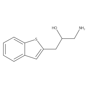 1-Amino-3-(1-benzothiophen-2-yl)propan-2-ol Structure