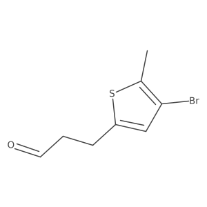 3-(4-Bromo-5-methylthiophen-2-yl)propanal Structure
