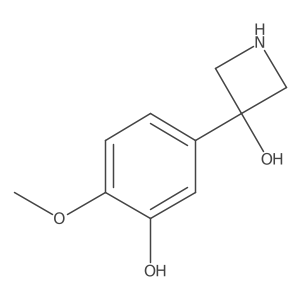 3-(3-Hydroxy-4-methoxyphenyl)azetidin-3-ol结构式