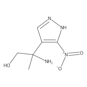 2-amino-2-(3-nitro-1H-pyrazol-4-yl)propan-1-ol Structure