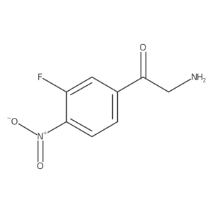 2-Amino-1-(3-fluoro-4-nitrophenyl)ethan-1-one Structure