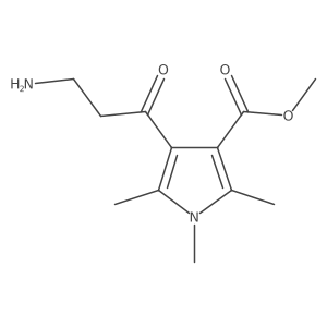 methyl 4-(3-aminopropanoyl)-1,2,5-trimethyl-1H-pyrrole-3-carboxylate Structure