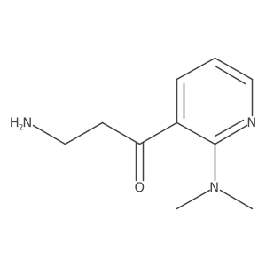3-Amino-1-[2-(dimethylamino)pyridin-3-yl]propan-1-one结构式