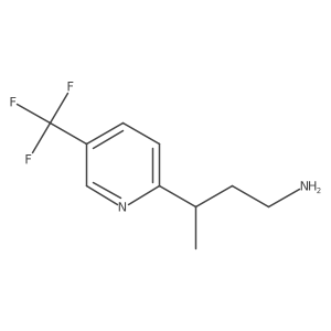 3-[5-(Trifluoromethyl)pyridin-2-yl]butan-1-amine Structure