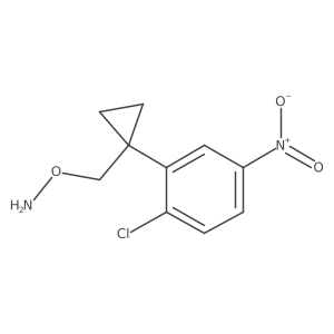 O-{[1-(2-chloro-5-nitrophenyl)cyclopropyl]methyl}hydroxylamine Structure