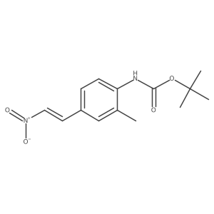 tert-butyl N-[2-methyl-4-(2-nitroethenyl)phenyl]carbamate Structure