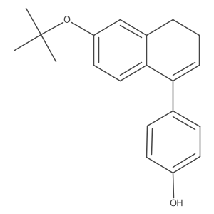 4-(6-(Tert-butoxy)-3,4-dihydronaphthalen-1-yl)phenol结构式