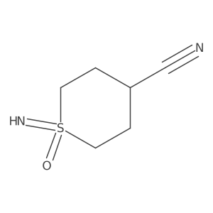 1-Imino-1-oxothiane-4-carbonitrile Structure