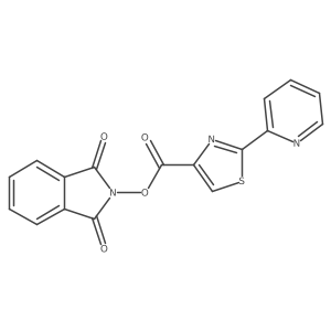 1,3-dioxo-2,3-dihydro-1H-isoindol-2-yl 2-(pyridin-2-yl)-1,3-thiazole-4-carboxylate结构式