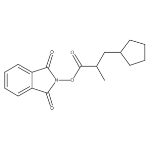 1,3-dioxo-2,3-dihydro-1H-isoindol-2-yl 3-cyclopentyl-2-methylpropanoate Structure