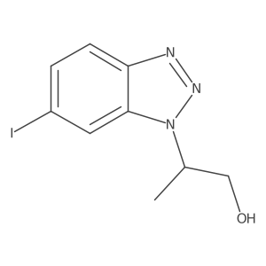 2-(6-iodo-1H-1,2,3-benzotriazol-1-yl)propan-1-ol Structure