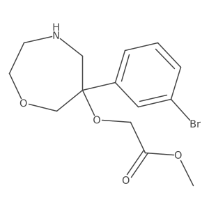 Methyl 2-{[6-(3-bromophenyl)-1,4-oxazepan-6-yl]oxy}acetate Structure