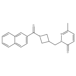 6-Methyl-2-{[1-(naphthalene-2-carbonyl)azetidin-3-yl]methyl}-2,3-dihydropyridazin-3-one结构式