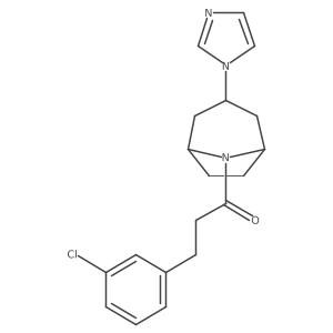3-(3-chlorophenyl)-1-[3-(1H-imidazol-1-yl)-8-azabicyclo[3.2.1]octan-8-yl]propan-1-one Structure
