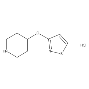 4-(1,2-Thiazol-3-yloxy)piperidine hydrochloride Structure