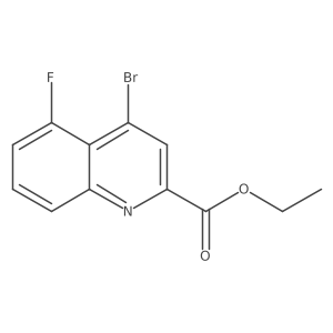 Ethyl 4-bromo-5-fluoroquinoline-2-carboxylate Structure