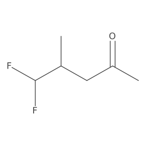 5,5-Difluoro-4-methylpentan-2-one Structure