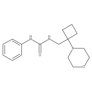 3-{[1-(Morpholin-4-yl)cyclobutyl]methyl}-1-phenylurea Structure