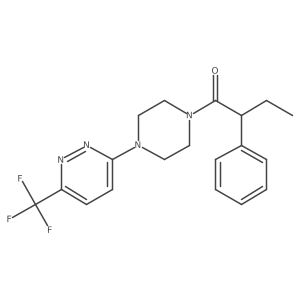 2-Phenyl-1-{4-[6-(trifluoromethyl)pyridazin-3-yl]piperazin-1-yl}butan-1-one Structure